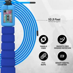 RDX FP Kids 10.3ft Adjustable Skipping Rope with Counter
