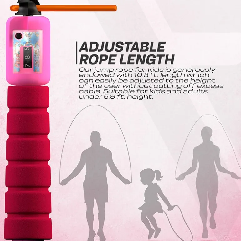 RDX FP Kids 10.3ft Adjustable Skipping Rope with Counter