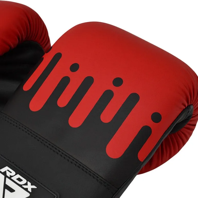 RDX F9R 4ft / 5ft 2-in-1 Black / Red Punch Bag for Boxing & MMA Training Set