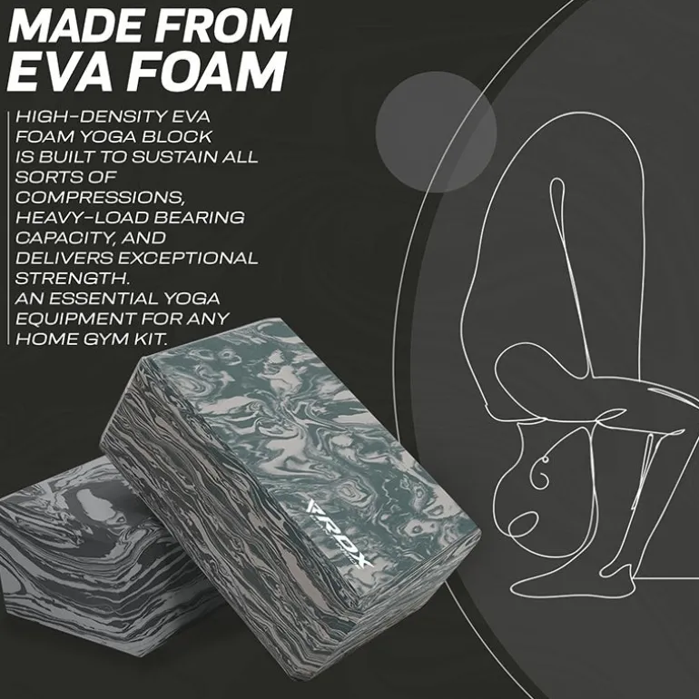 RDX GB EVA Foam High Density Non-Slips Yoga Block