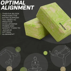 RDX GN EVA Foam High Density Non-Slips Yoga Block