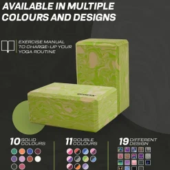 RDX GN EVA Foam High Density Non-Slips Yoga Block