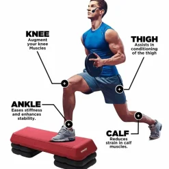 RDX GR Aerobic Step Platform With Adjustable Height
