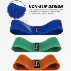 RDX Heavy-Duty Fabric Resistance Training Bands for Fitness