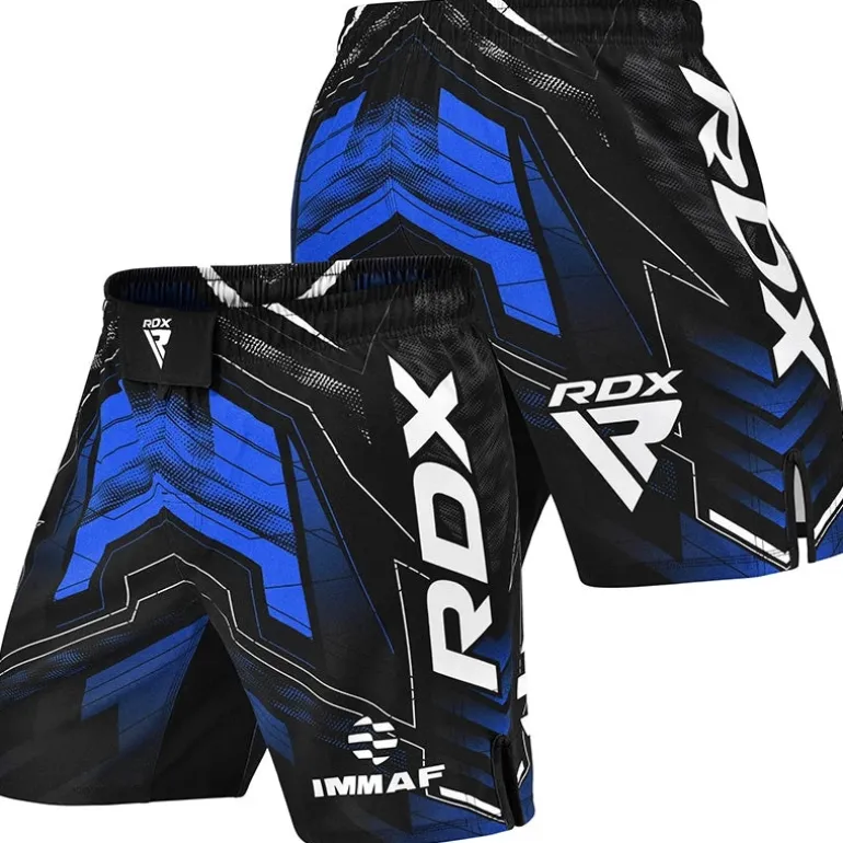 RDX IMMAF Approved MMA Fight & Training Shorts Blue