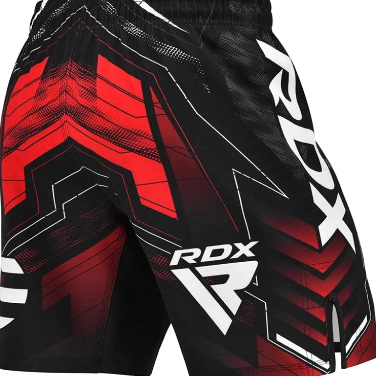 RDX IMMAF Approved MMA Fight & Training Shorts Red
