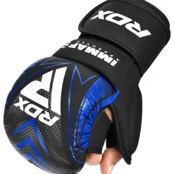 RDX IMMAF Approved Shooter Grappling Gloves Blue