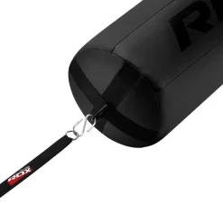 RDX 3-in-1 Angle Punch Bag Full Black with Gloves Set