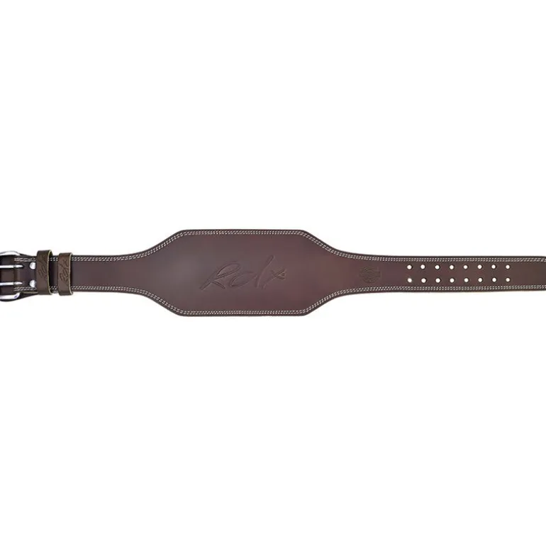 RDX 6 Inch Leather Brown Weightlifting Belt