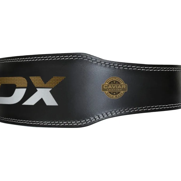 RDX 6 Inch Leather Gym Belt