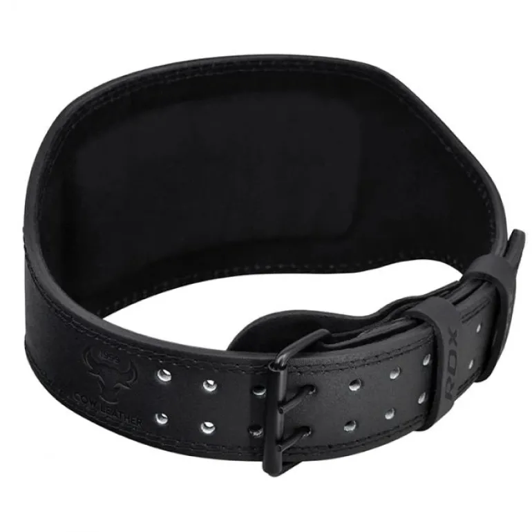 RDX 6 Inch Leather Gym Belt