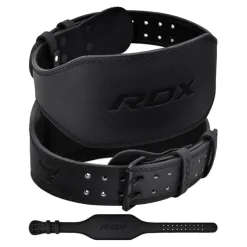 RDX 6 Inch Leather Gym Belt