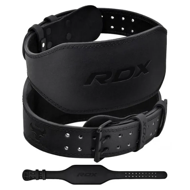 RDX 6 Inch Leather Gym Belt