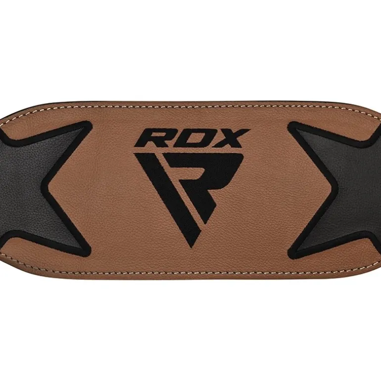 RDX 6 Inch Leather Weightlifting Gym Belt
