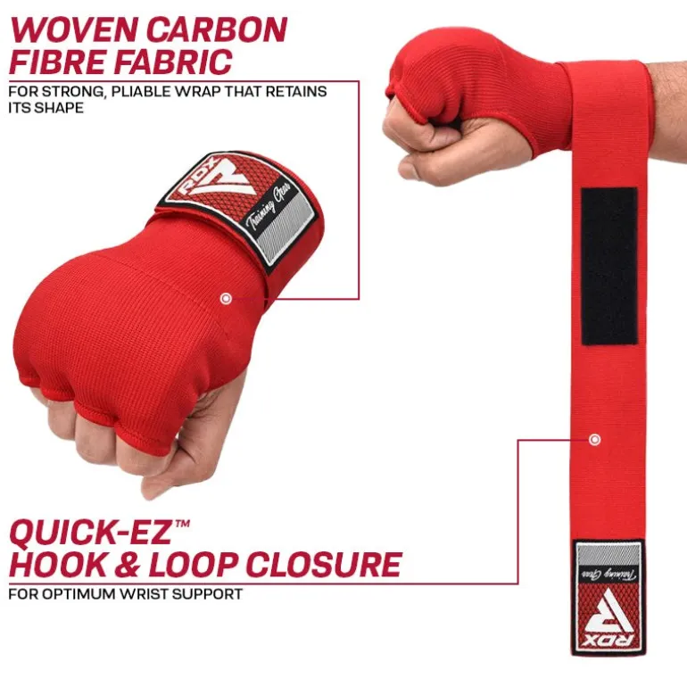 RDX IS Gel Padded Inner Gloves Hook & Loop Wrist Strap For Knuckle Protection OEKO-TEX® Standard 100 Certified