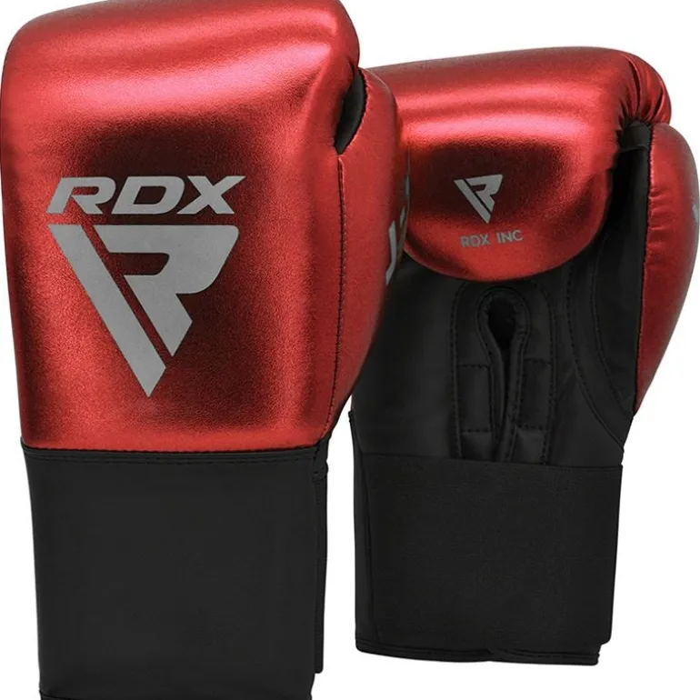RDX J13 KIDS 8oz Red boxing gloves and focus Pads Set