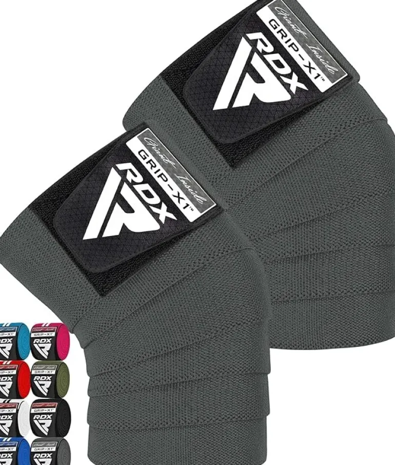 RDX K1 Elasticated Knee Compression Bandage Wraps Oeko-Tex® Standard 100 Certified