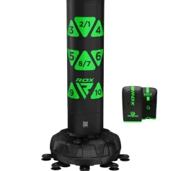 RDX KT Ronin 6ft Free Standing Target Punch Bags With Mitts Set