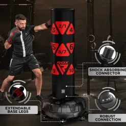 RDX KT Ronin 6ft Free Standing Target Punch Bags With Mitts Set