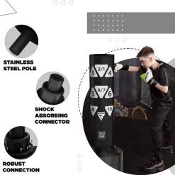 RDX Kt Ronin 4ft Kids Free Standing Punch Bag With Gloves For Training & Workout Set