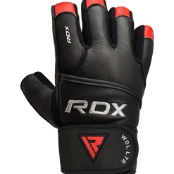 RDX L7 Crown Leather Fitness Gloves with Strap