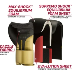 RDX L2 Mark Pro Sparring Boxing Gloves Hook and loop Black / Golden