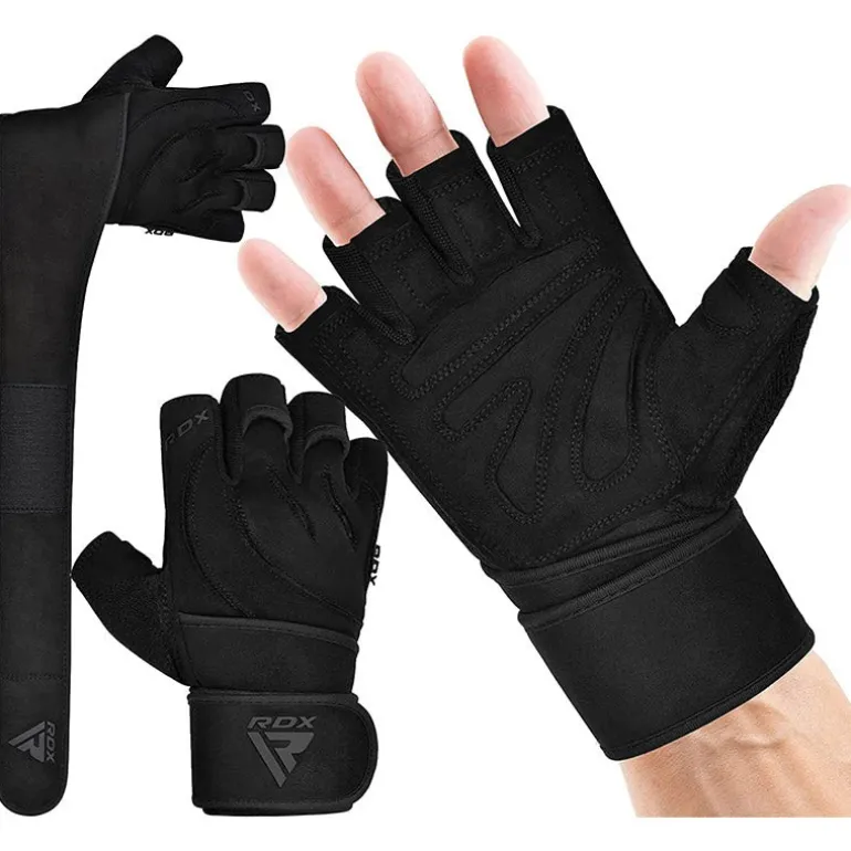 RDX L4 Open Finger Weightlifting Gym Gloves