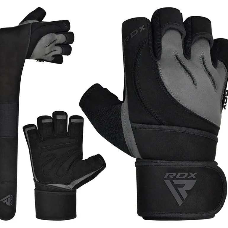 RDX L4 Open Finger Weightlifting Gym Gloves