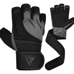 RDX L4 Open Finger Weightlifting Gym Gloves