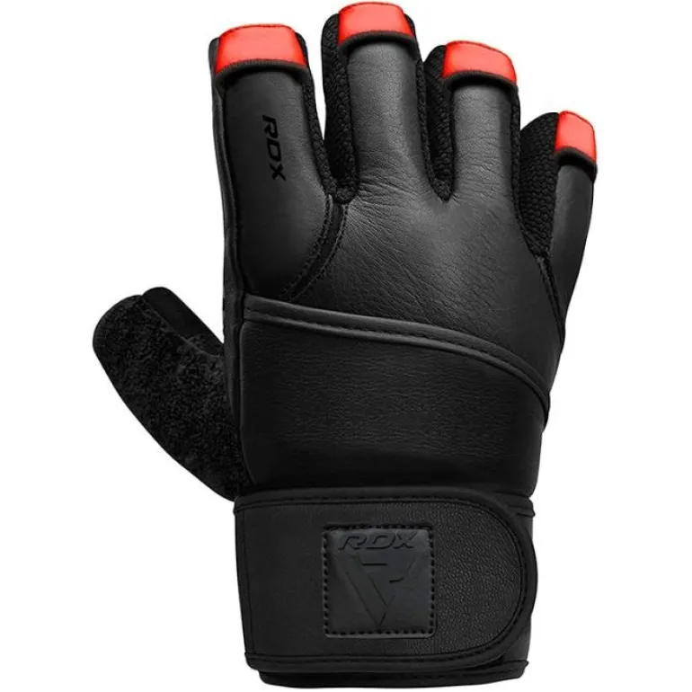RDX L7 Weight Lifting Leather Gym Gloves