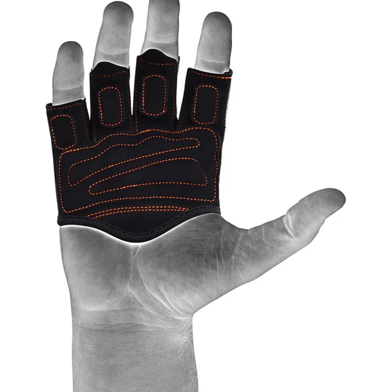 RDX 4O Orange Camo Weight Lifting Grip