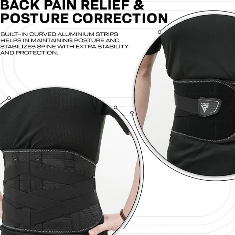 RDX PB Adjustable Waist Support Belt Lumber Padded for Lower Back Pain