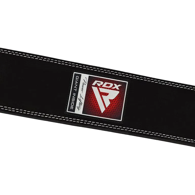 RDX 4PB Suede Leather Black Powerlifting Belt