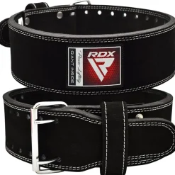 RDX 4PB Suede Leather Black Powerlifting Belt