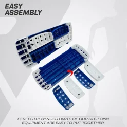 RDX 1P 20cm Aerobic Step Platform with 3 Level Risers 5cm Height Each