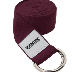 RDX P8 Non-Slip Cotton Yoga Strap with Rust Proof Steel D-Ring Buckle