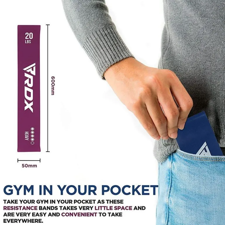 RDX PR 5-in-1 Pull Up Assist & Body Stretching Bands for Resistance Training