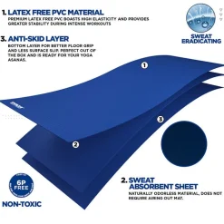 RDX SC Iris 6mm PVC Yoga Mat