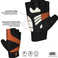 RDX S14 Leather Gym Gloves