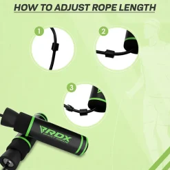 RDX SR Adjustable 10.3ft Non-Slip Memory Foam Soft Handles Skipping Rope
