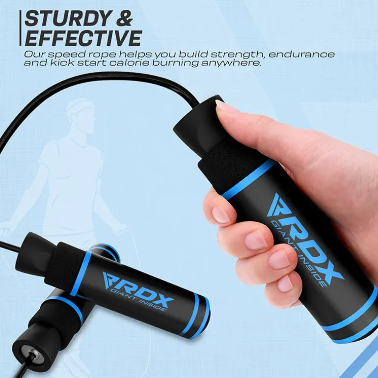 RDX SR Adjustable 10.3ft Non-Slip Memory Foam Soft Handles Skipping Rope