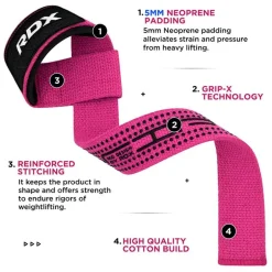 RDX S4 Weightlifting Wrist Straps