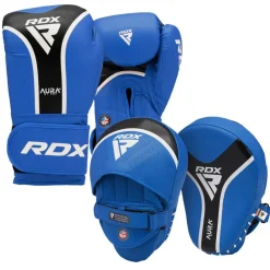 RDX T17 Aura Plus boxing glove with pads bundle
