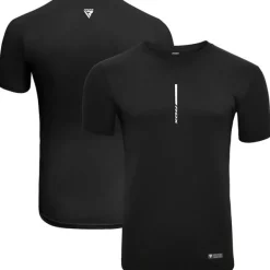 RDX T2 Black Short Sleeves Sweat-Wicking Gym T-Shirt