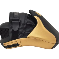 RDX T13 Boxing Gloves & Focus Pads Golden / Black