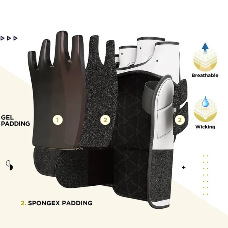 RDX T9 Hearse Leather MMA Gloves