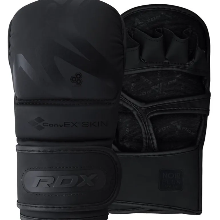 RDX T15 Noir Hybrid Mma Grappling Gloves With Best Knuckle Protection 7oz