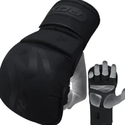 RDX T15 Noir Hybrid Mma Grappling Gloves With Best Knuckle Protection 7oz