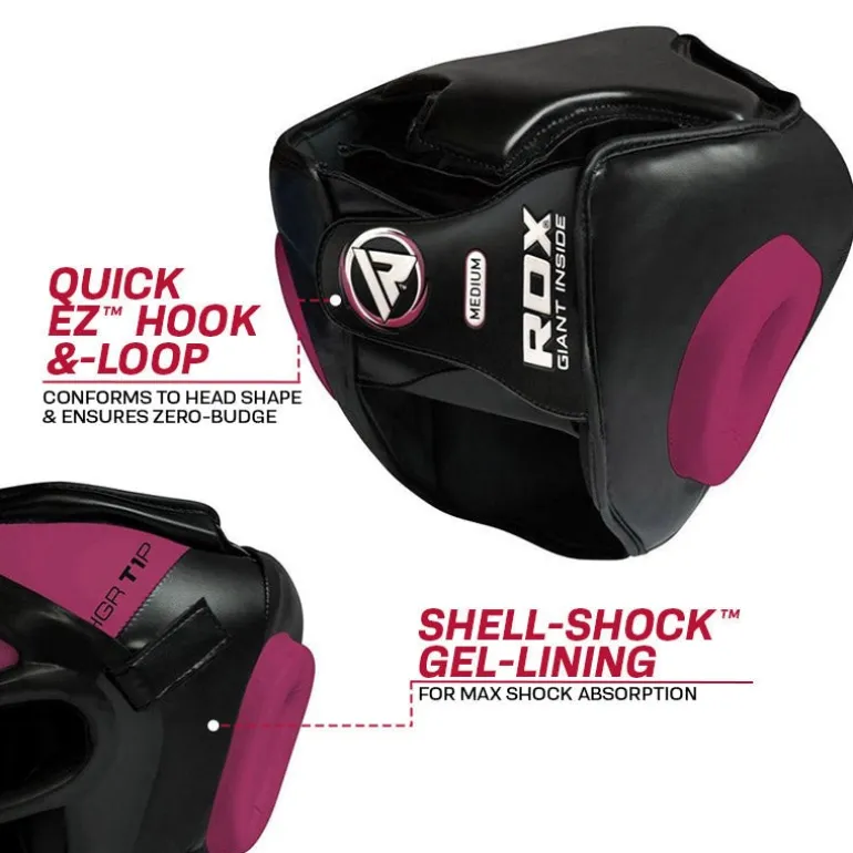 RDX T1 Pink Head Guard with Face Cage