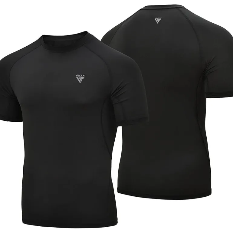 RDX T15 Short Sleeve Black Rash Guard